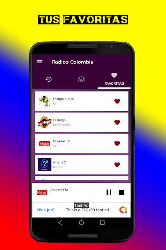 Emisoras colombianas - Radios colombia 1 تصوير الشاشة