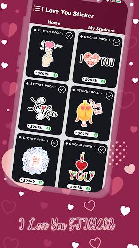 Romantic Sticker : i Love you Sticker For WhatsApp screenshot 4