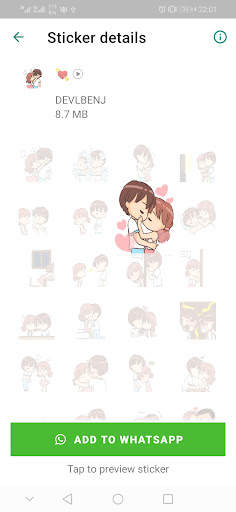 Animated 💥 Love Stickers for WhatsApp 😍 screenshot 3