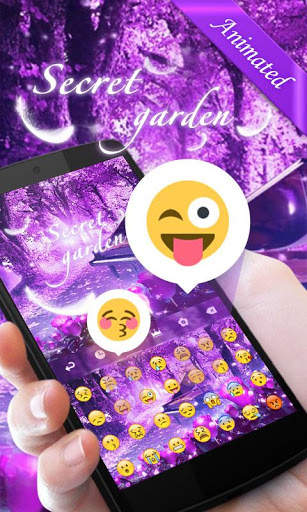 Secret Garden GO Keyboard Animated Theme screenshot 4