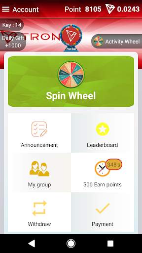 Free Tron Spin Wheel screenshot 1