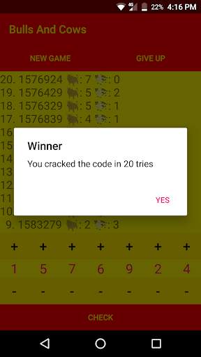 Bulls & Cows - Code Cracker Game screenshot 5
