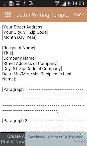 Letter Writing Format In English 3 تصوير الشاشة
