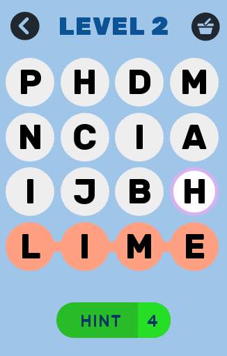 Food Search - Word Game screenshot 2