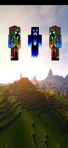 Black Skin for Minecraft PE screenshot 1