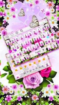Rose Flowers Keyboard screenshot 1