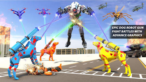 Dog Robot Transform: Real Drone Robot War screenshot 1