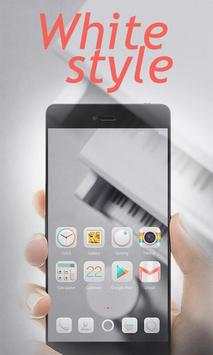 White Style GO Launcher Theme screenshot 1