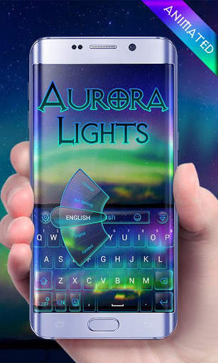 Aurora Lights GO Keyboard Animated Theme screenshot 2