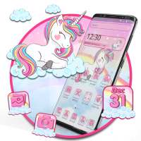 Pink Cute Unicorn Theme logo