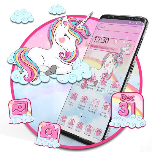 Pink Cute Unicorn Theme 1.1.4