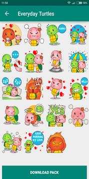 Cute Turtle WASticker App Emoji Emoticon Whatsapp screenshot 4