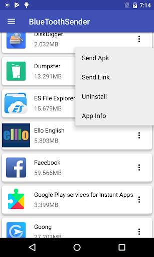 Apk File Bluetooth Sender - Backup/Manage screenshot 1