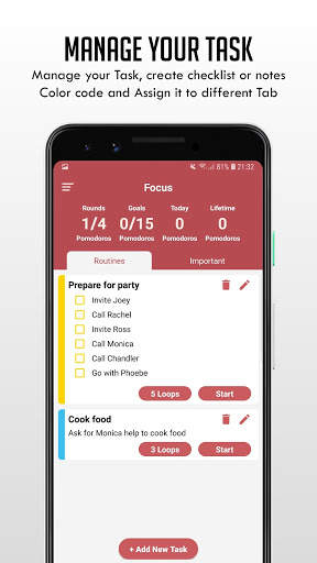 Tomato Timer: Pomodoro Timer & Productivity Timer 2 تصوير الشاشة