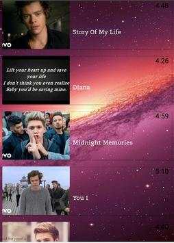 One direction Vidios Top Songs screenshot 5