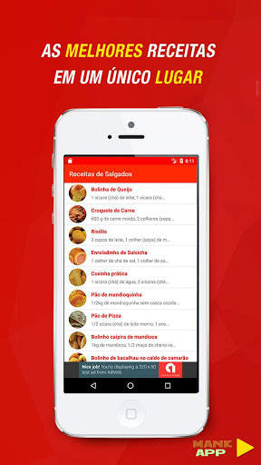 Receitas de Salgados screenshot 1