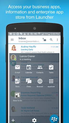 BlackBerry Work screenshot 2