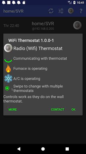 Wifi Radio Thermostat Client   Hub/Server screenshot 3