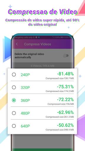 Conversor de Video & Editor de Video, Compressor screenshot 4