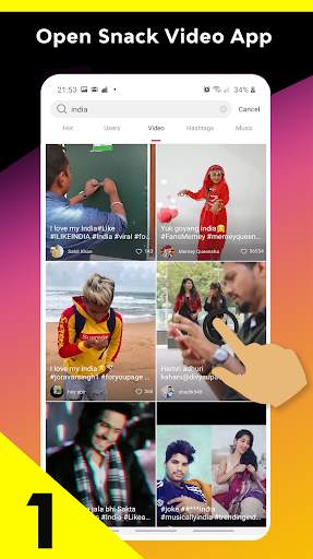 Free Snack Video downloader - without watermark screenshot 1