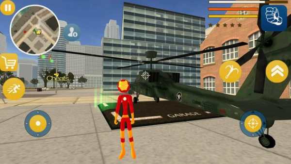 Amazing Iron Stickman Rope Hero Neon Gangstar Hero screenshot 1