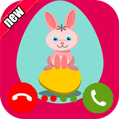 Easter bunny call you icon