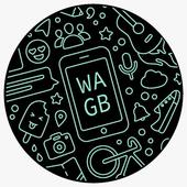 WA Gb Transparan Delta Black icon