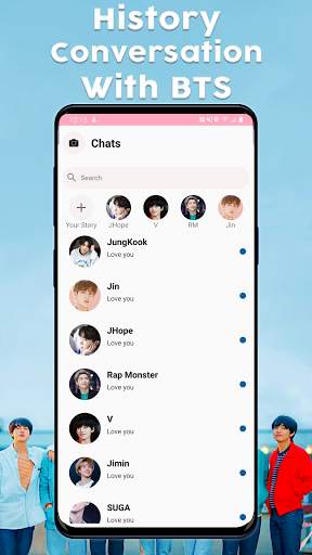 BTS Video Call & BTS Messenger 4 screenshot 1