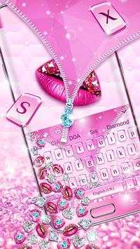 Diamond Zipper 3D Keyboard 1 تصوير الشاشة