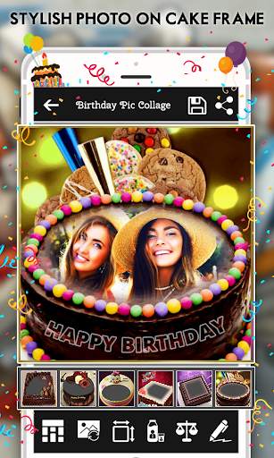 Happy Birthday : Cake, Status, Card & Photo Frame स्क्रीनशॉट 3