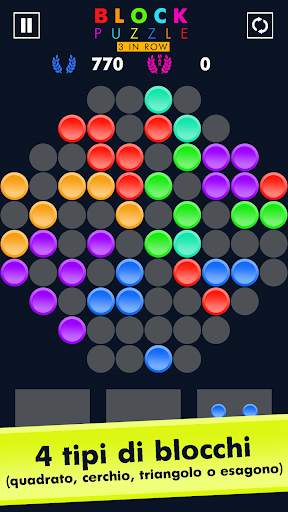 Blocco puzzle tre in fila (Block puzzle) screenshot 2