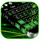Black Green Keyboard Theme icon