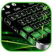 Black Green Keyboard Theme 10001003