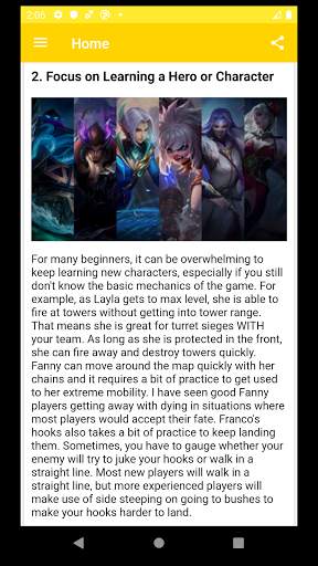 Guide for mobile legends screenshot 3
