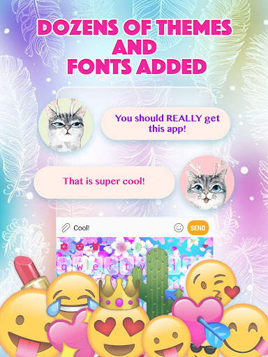 Cherry Blossom Keyboard Theme for Girls screenshot 2