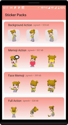 Best Beautifull girl Sticker For Whatsapp screenshot 2