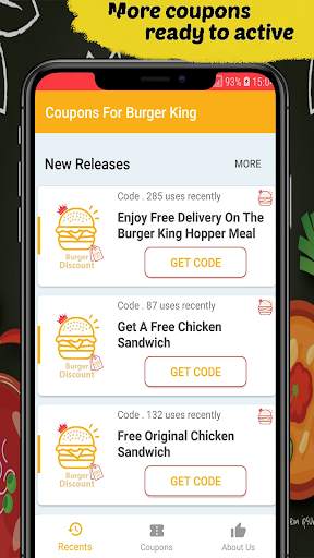 Food Coupons For Burger King 1001- Burger Shop 🍔 screenshot 3