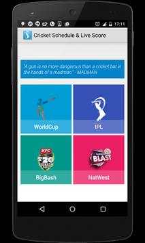 Cricket Schedule & Live Score screenshot 2
