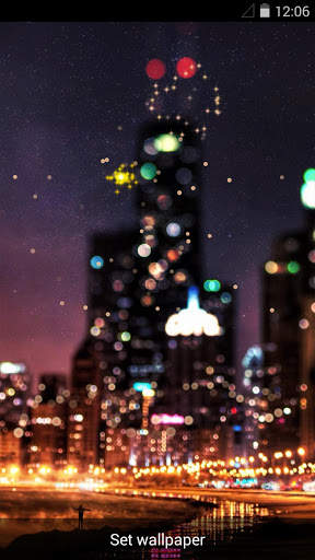 Night Fireworks Live Wallpaper screenshot 1