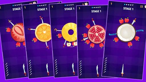 Hit Foods - Knife Bounty Game screenshot 2