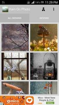 Rain On Photo 1 تصوير الشاشة