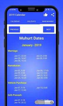 Hindu Calander 2019 (Panchang 2019) screenshot 5