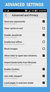 Web Browser for Android screenshot 7