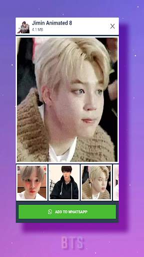 Jimin BTS Animated Stickers WA screenshot 4
