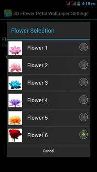 3D Flower Petal Wallpaper screenshot 5