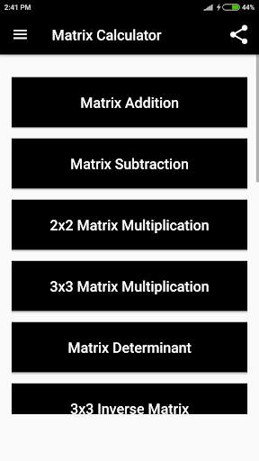 Matrix Calculator screenshot 2