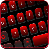 Tastiera rosso nero icon