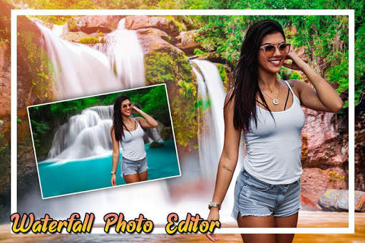 Waterfall Photo Frame : Cut Paste Editor 4 تصوير الشاشة