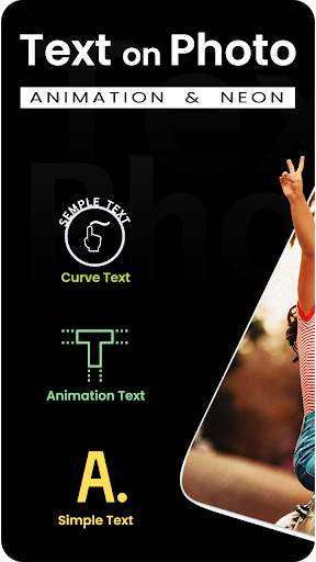 Text On Photo : Animation Text & Neon Text 1 تصوير الشاشة