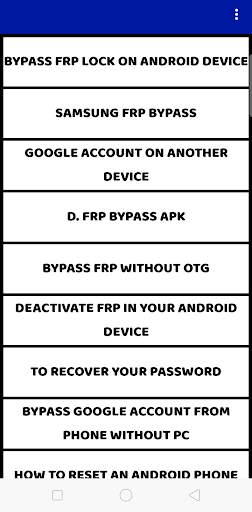 Guide for android FRP bypass screenshot 1